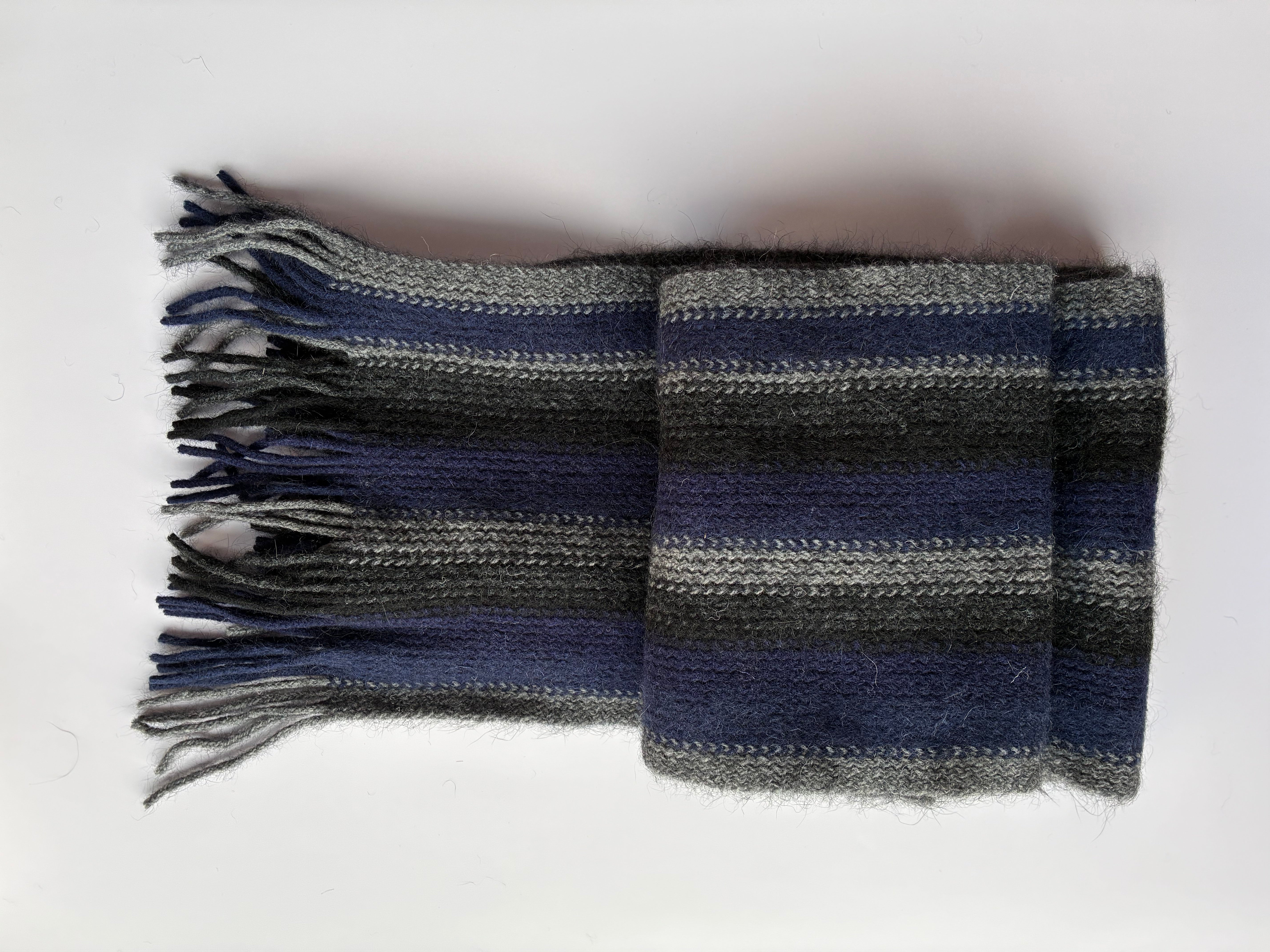 City Nights Set - Striped Beanie, Gloves & Scarf