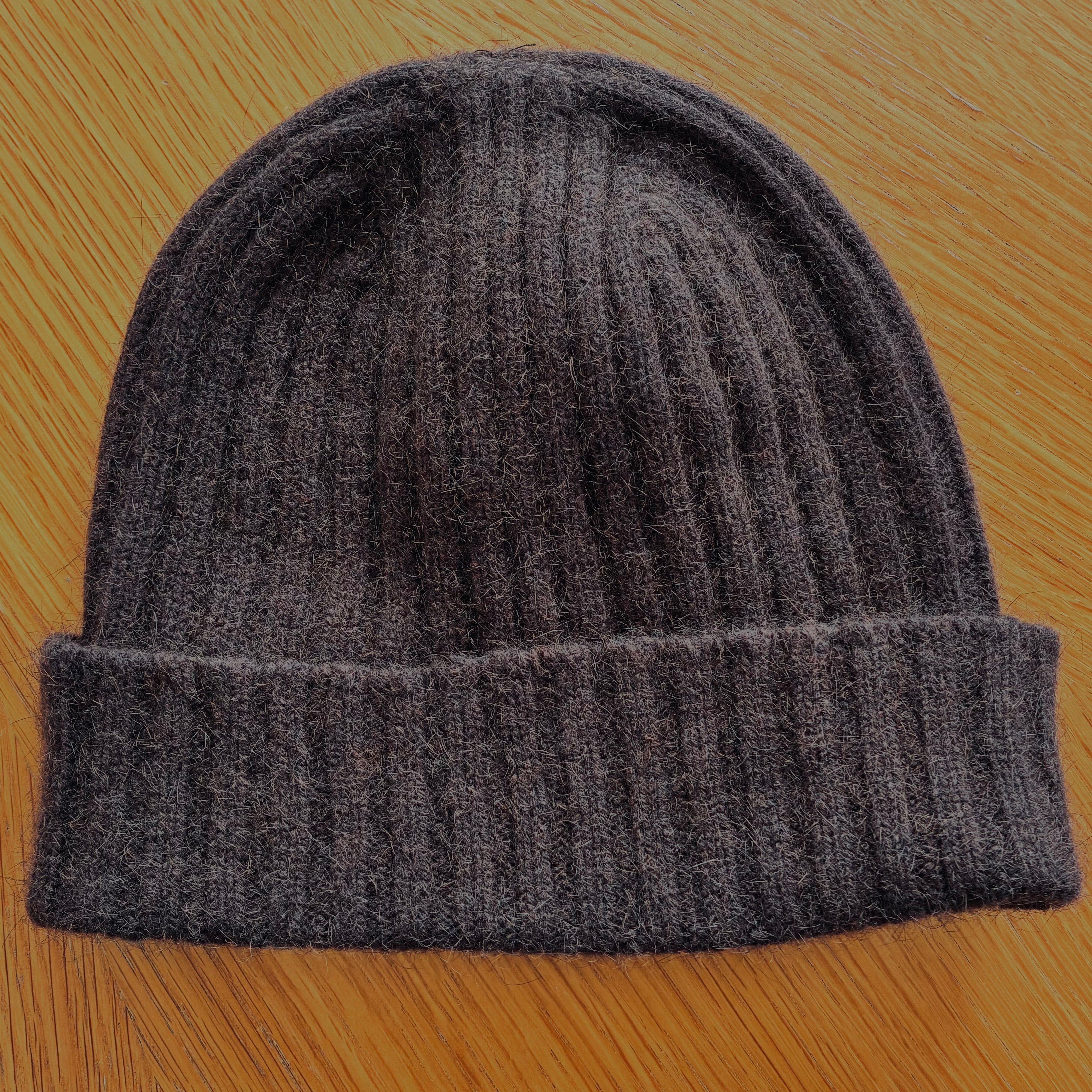 Seamless Rib Beanie: Merino Wool + Possum, Made in New Zealand