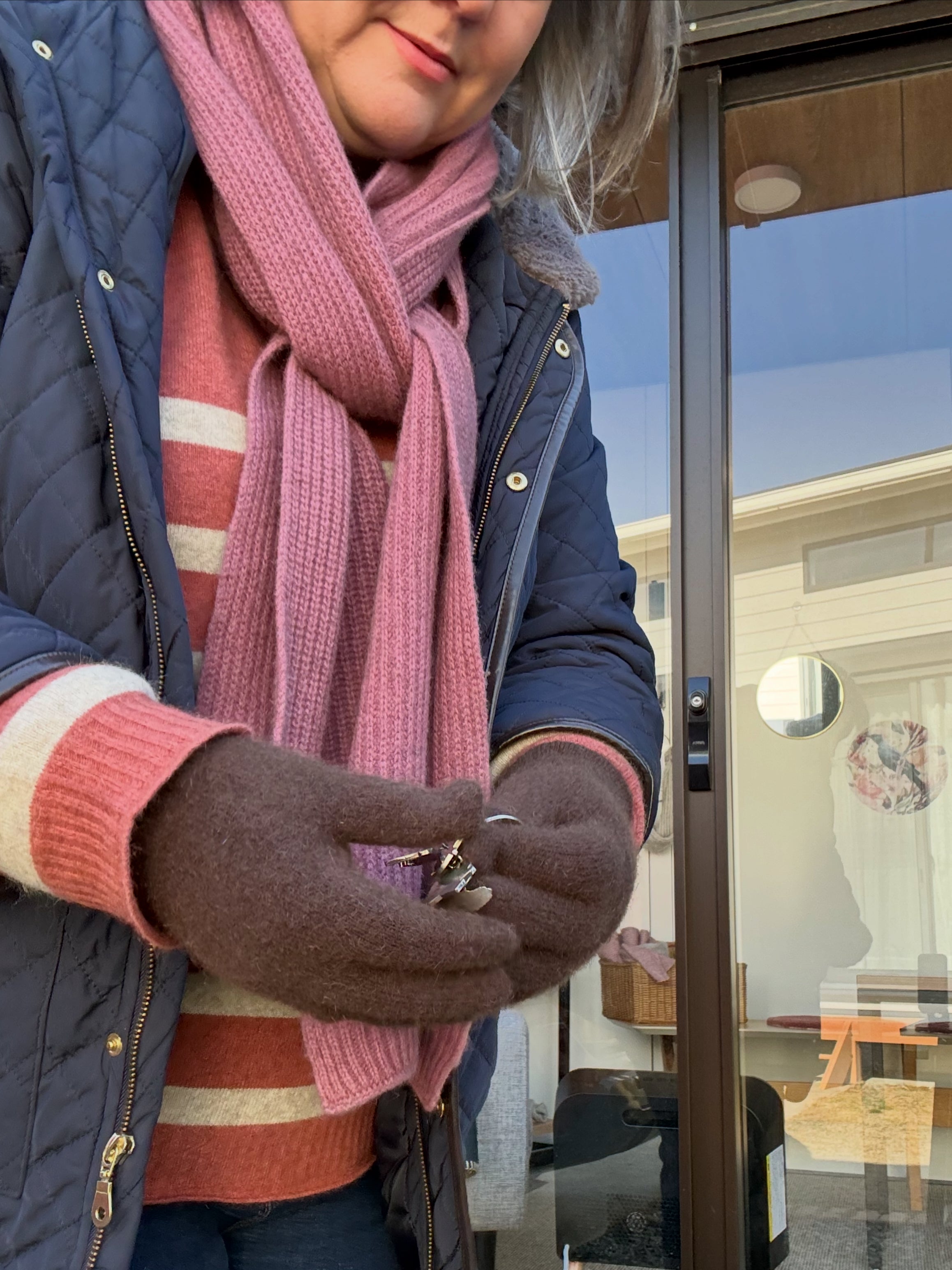 Extended Wrist Glove, Possum Merino, Made in New Zealand.