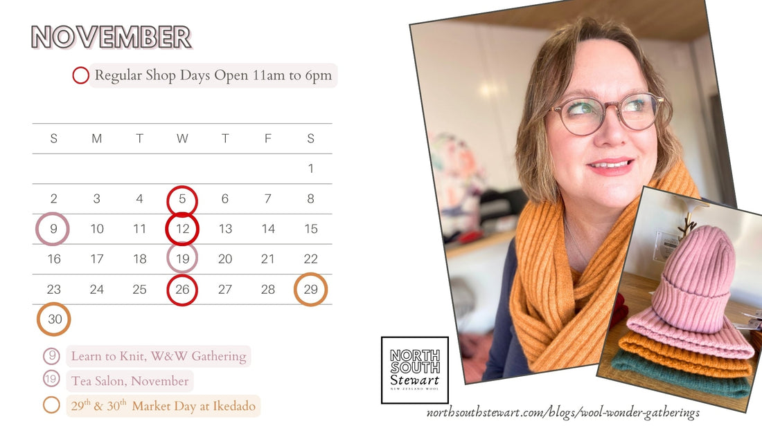 November at North South Stewart - including a market day!