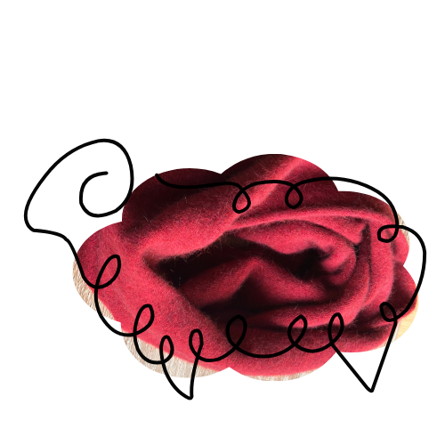 Scarlet fabric swatch