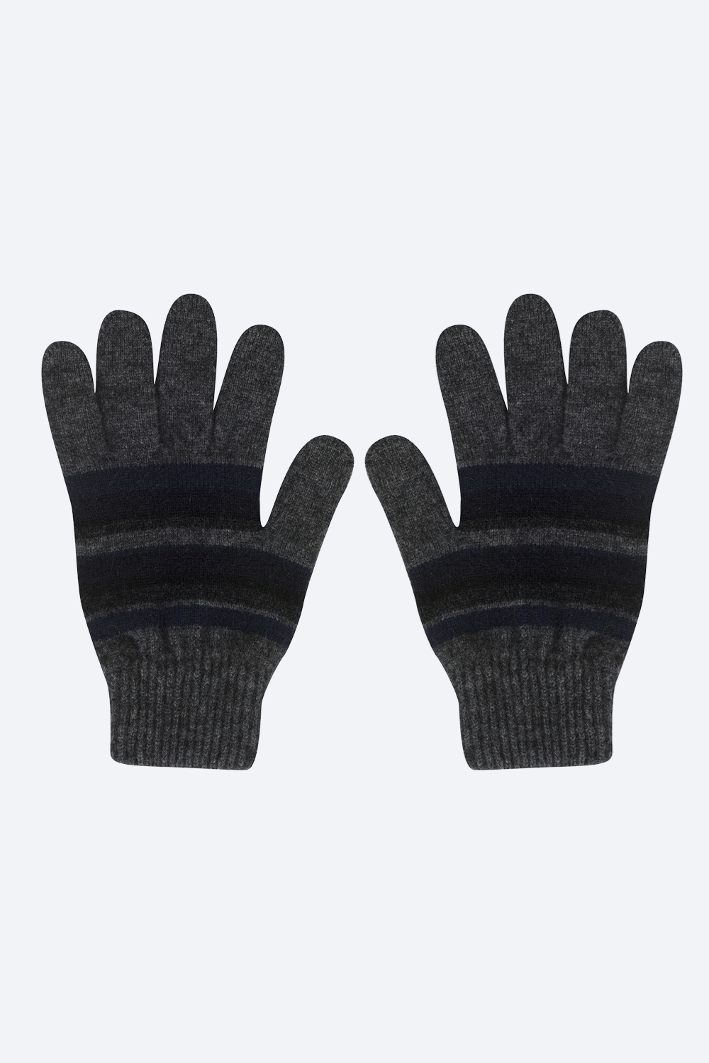 City Nights Set - Striped Beanie, Gloves & Scarf