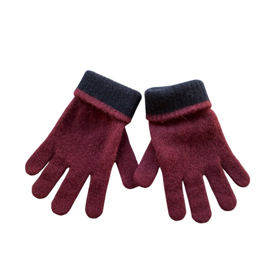 Gloves: Deep Brown Gloves (Auburn), Possum & Merino Wool, Made in New Zealand
