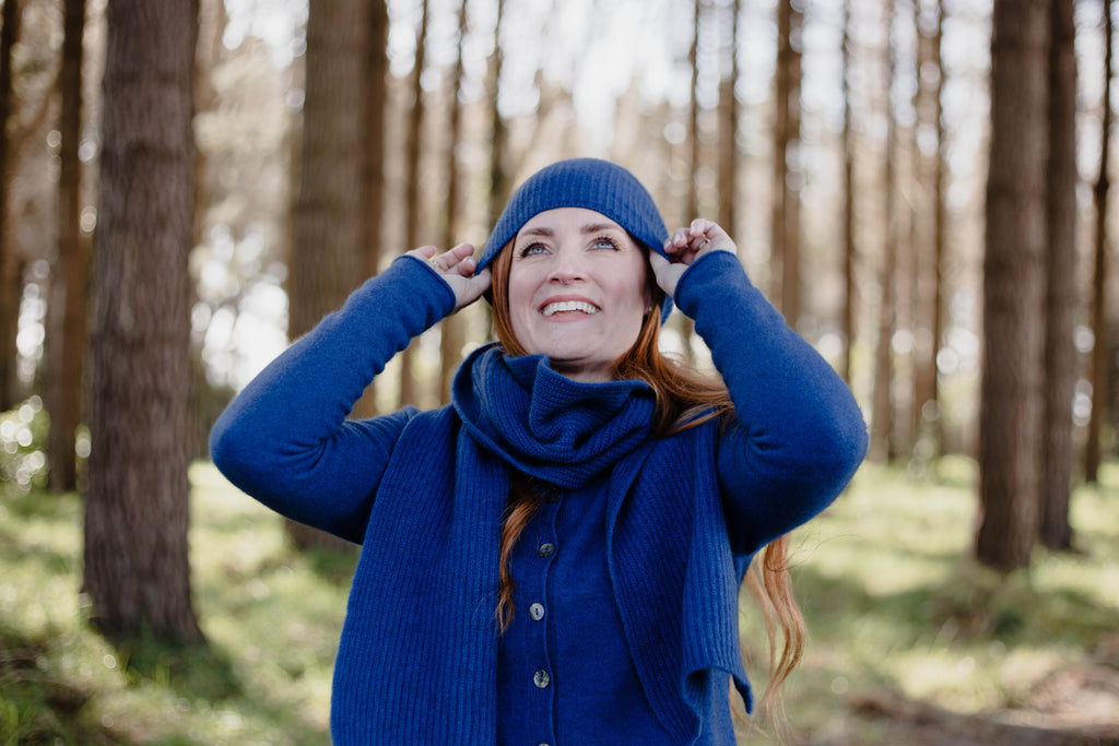 Scarf: Merino Wool + Possum, Made in New Zealand (Ribbed Long Scarf)