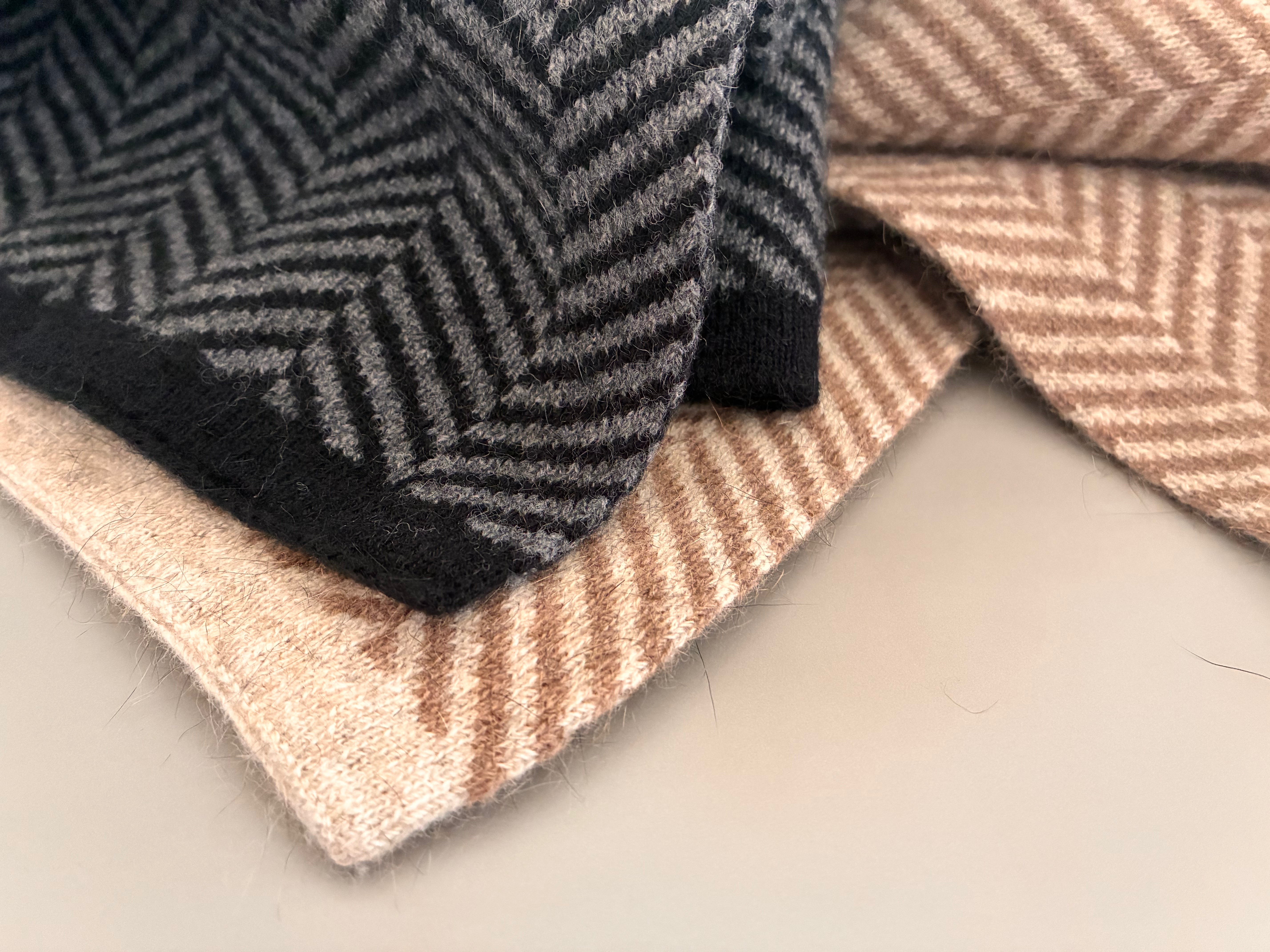 Parquet Scarf, Possum Merino Wool, Made in New Zealand