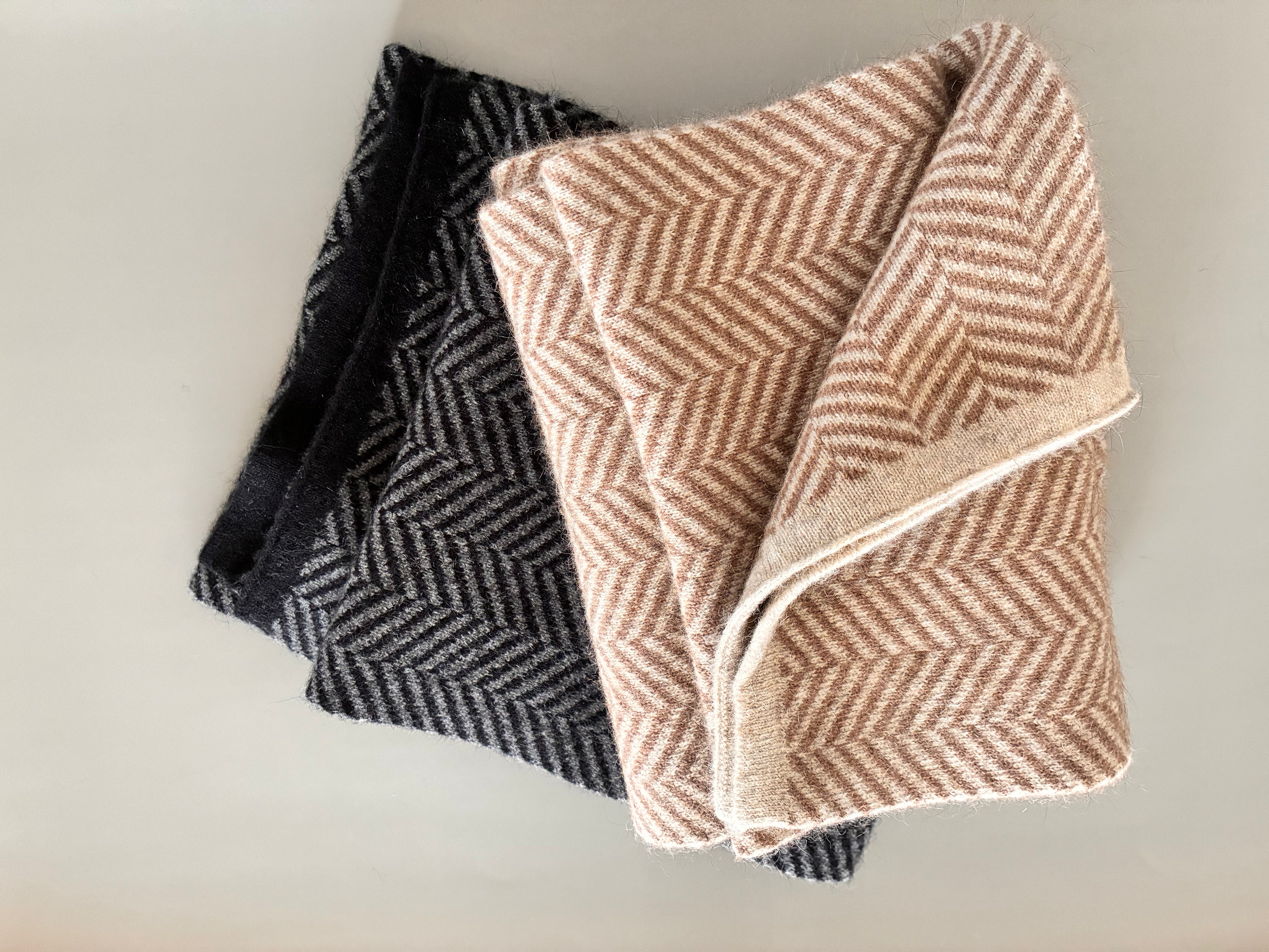 Parquet Scarf, Possum Merino Wool, Made in New Zealand