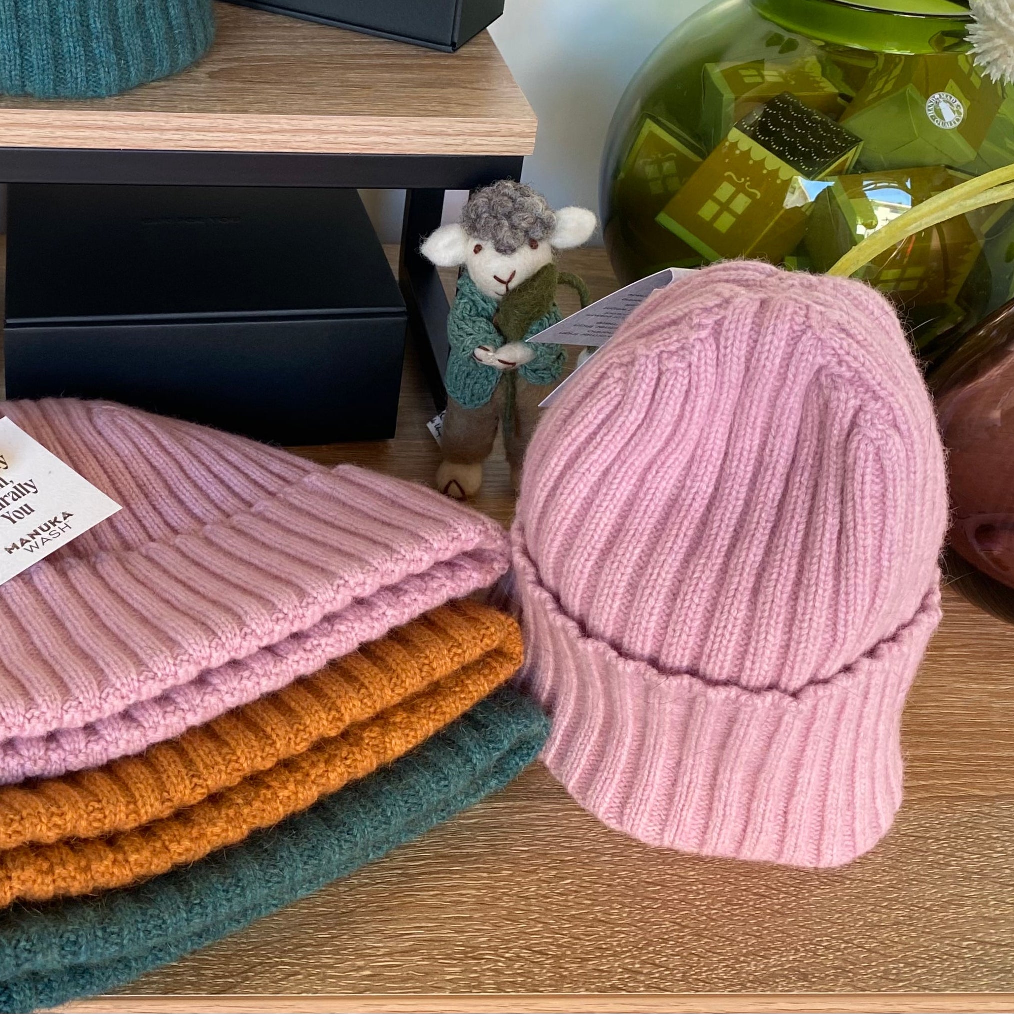 Seamless Rib Beanie: Merino Wool + Possum, Made in New Zealand