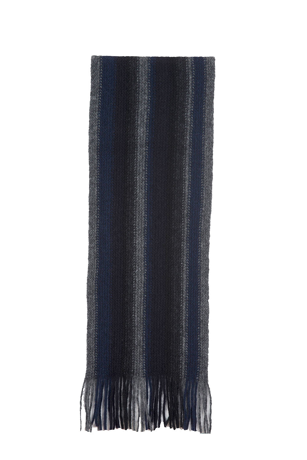 Scarf: Striped Scarf, Merino + Possum, Made in New Zealand