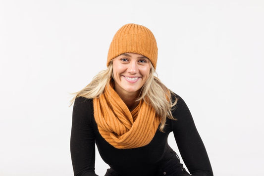 Beanie: Seamless Ribbed Beanie, Merino Wool + Possum, Made in New Zealand