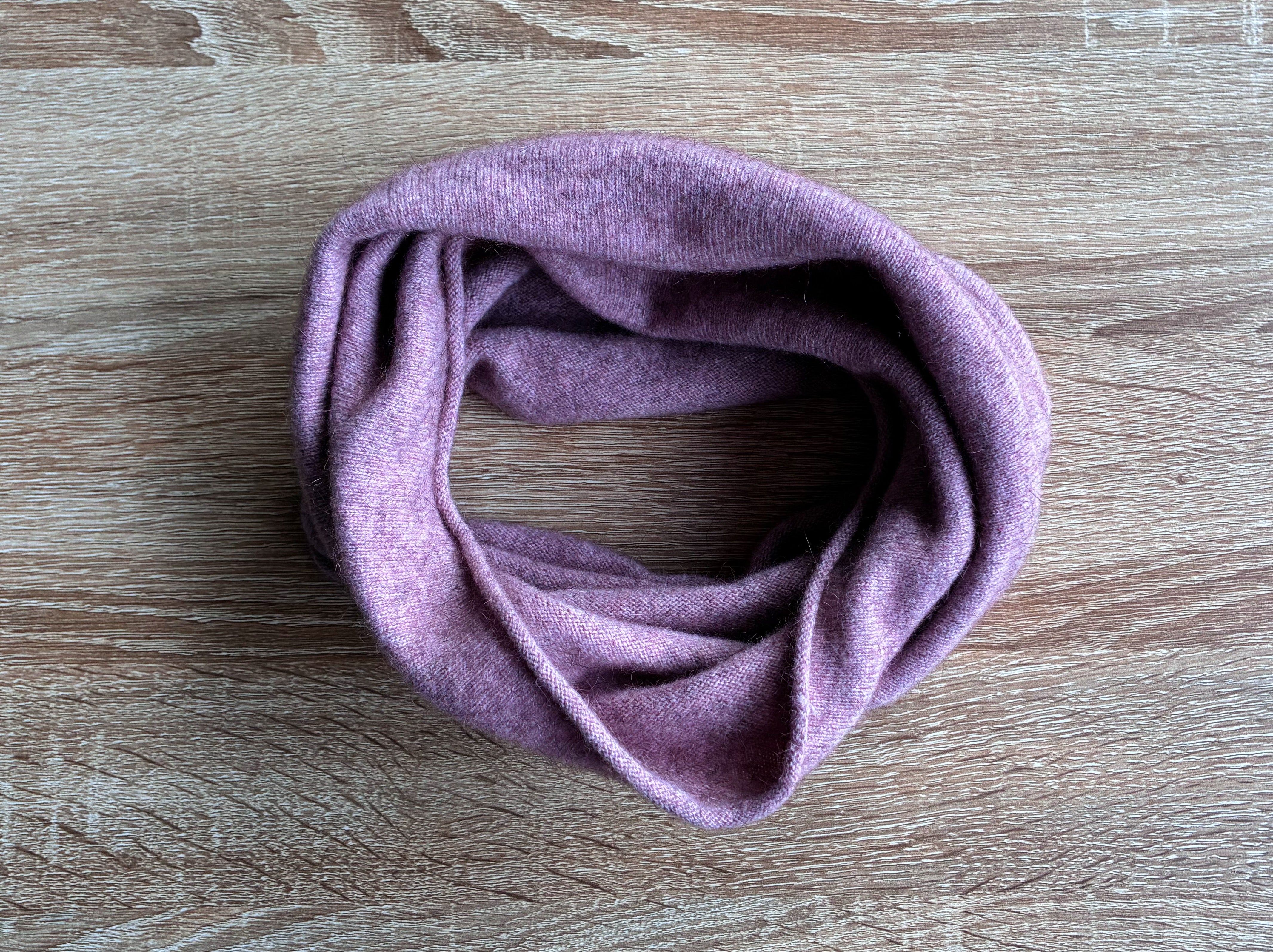 Lily pink possum merino neck warmer scarf 