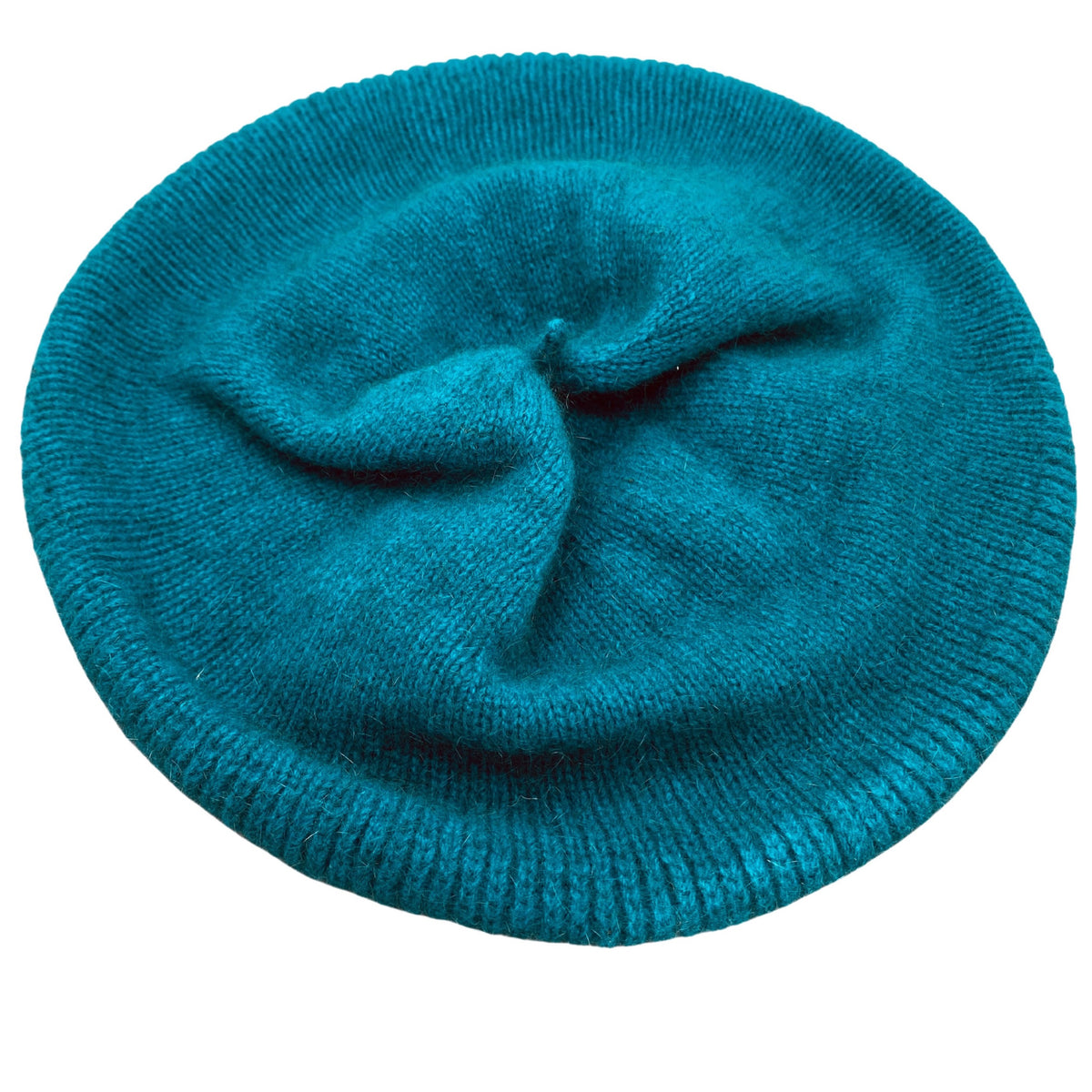 Beret: Colourful Knitted Beret, Merino Wool + Possum, Made in New Zealand