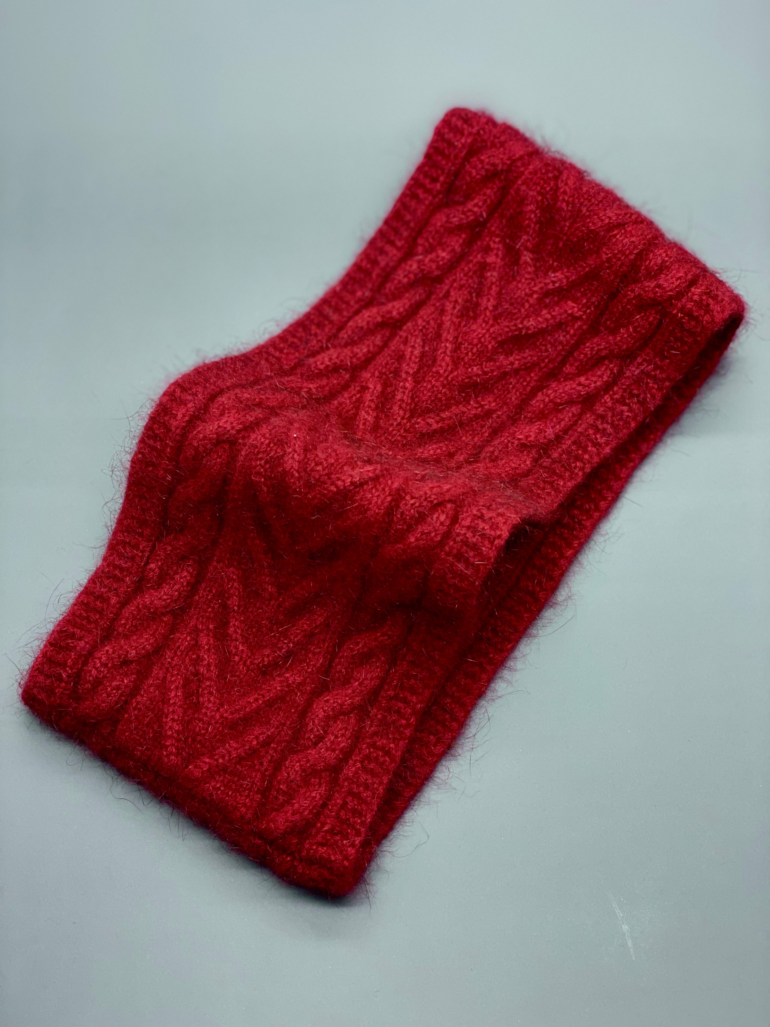 Headband: Merino Wool + Possum, Made in New Zealand (Cable Knit Headbad)