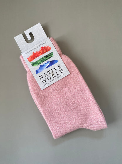 Socks: Merino Wool + Possum, Made in New Zealand (Plain Socks)