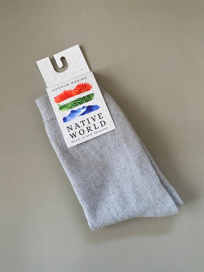 Socks: Merino Wool + Possum, Made in New Zealand (Plain Socks)