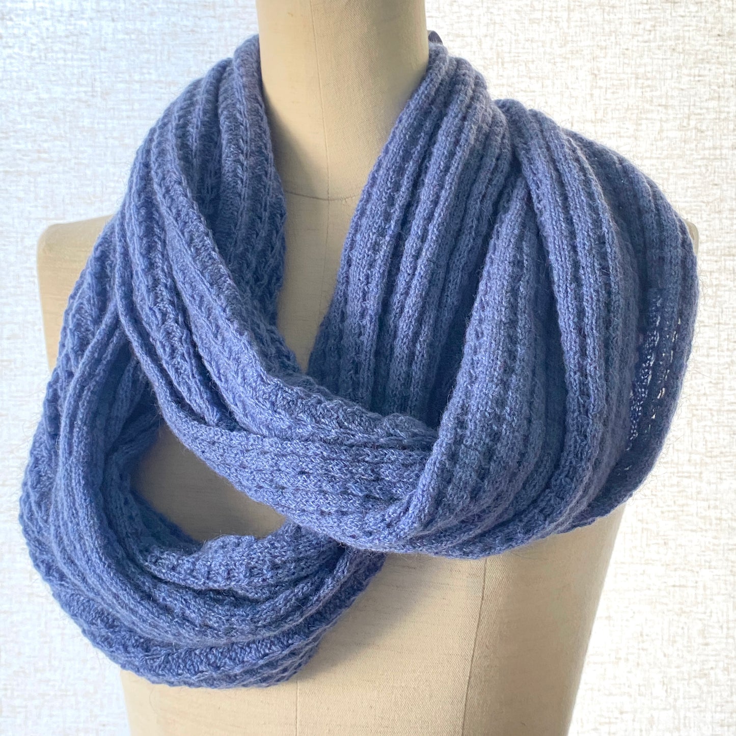 Scarf: Lace Endless Scarf, Made in New Zealand, Merino Wool Possum Scarf, Two Colours to Choose From